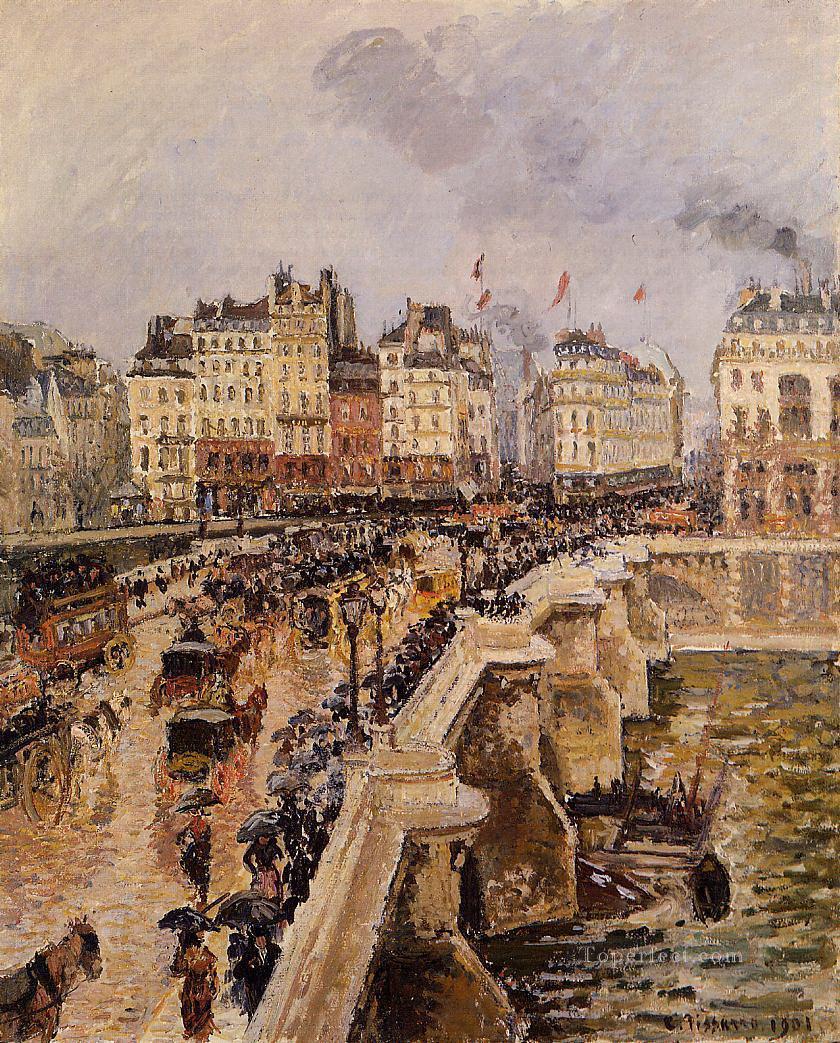 ポンヌフの雨の午後 1901年 カミーユ・ピサロ油絵